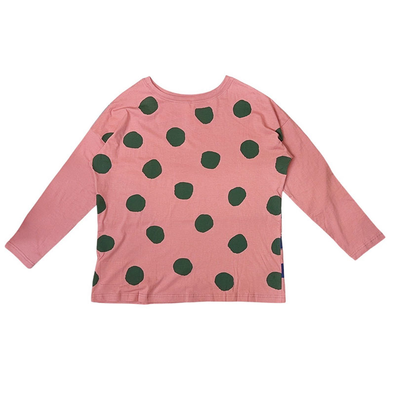 ボーダードットロングTシャツ
