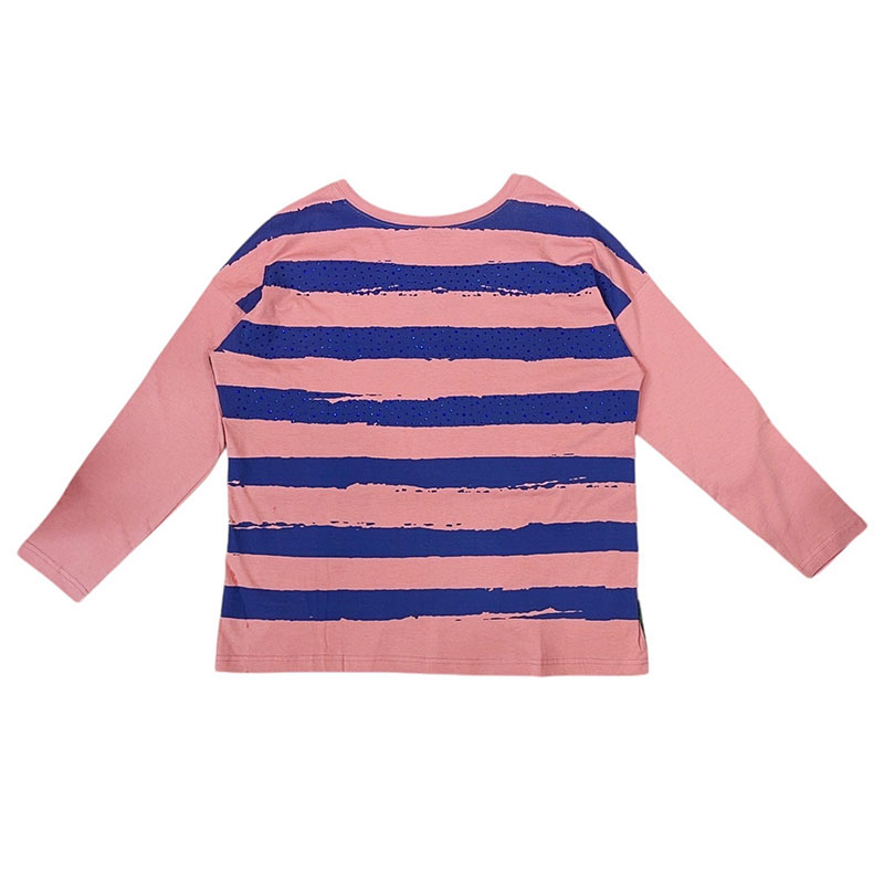 ボーダードットロングTシャツ