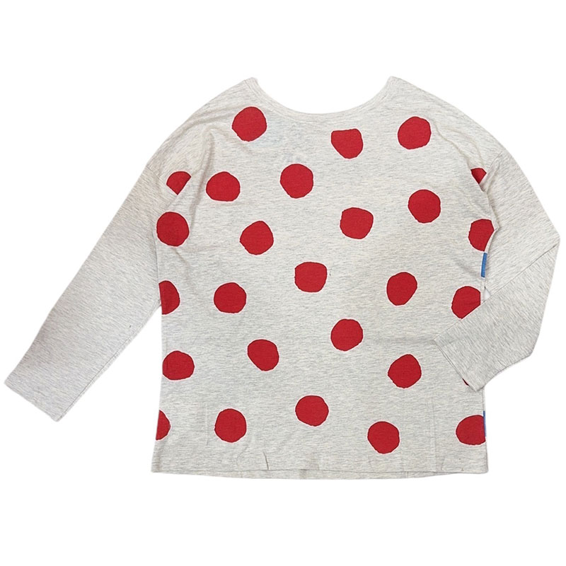 ボーダードットロングTシャツ