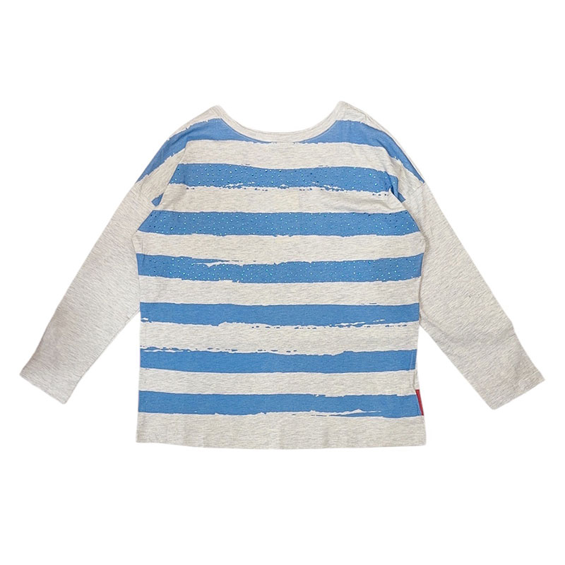 ボーダードットロングTシャツ