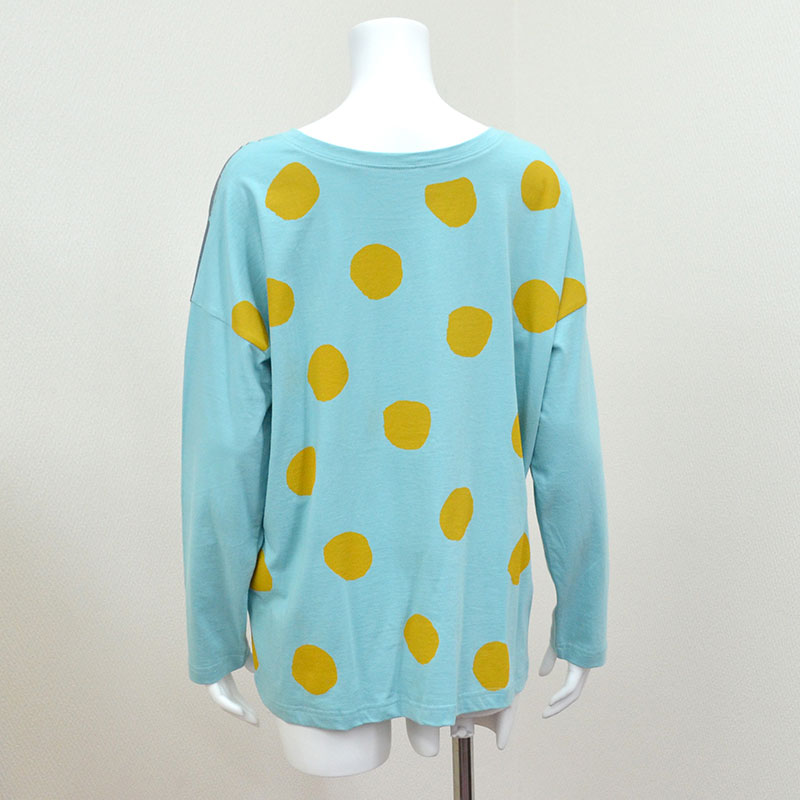 ボーダードットロングTシャツ