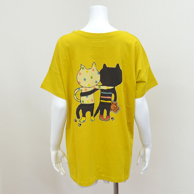 【NEW ENGLAND×Pebblyコラボ】カラフルキャッツフレンズwith NEW ENGLANDベアTシャツ