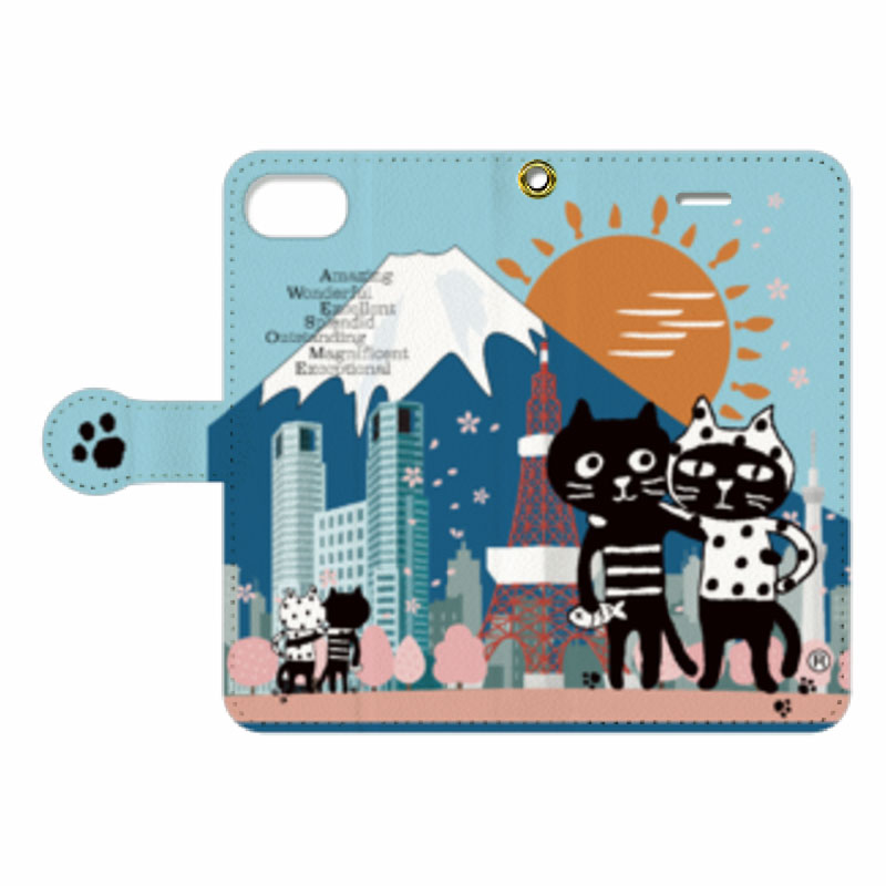 【オンライン限定商品】Me&Yoマウントフジ手帳型iPhoneケース