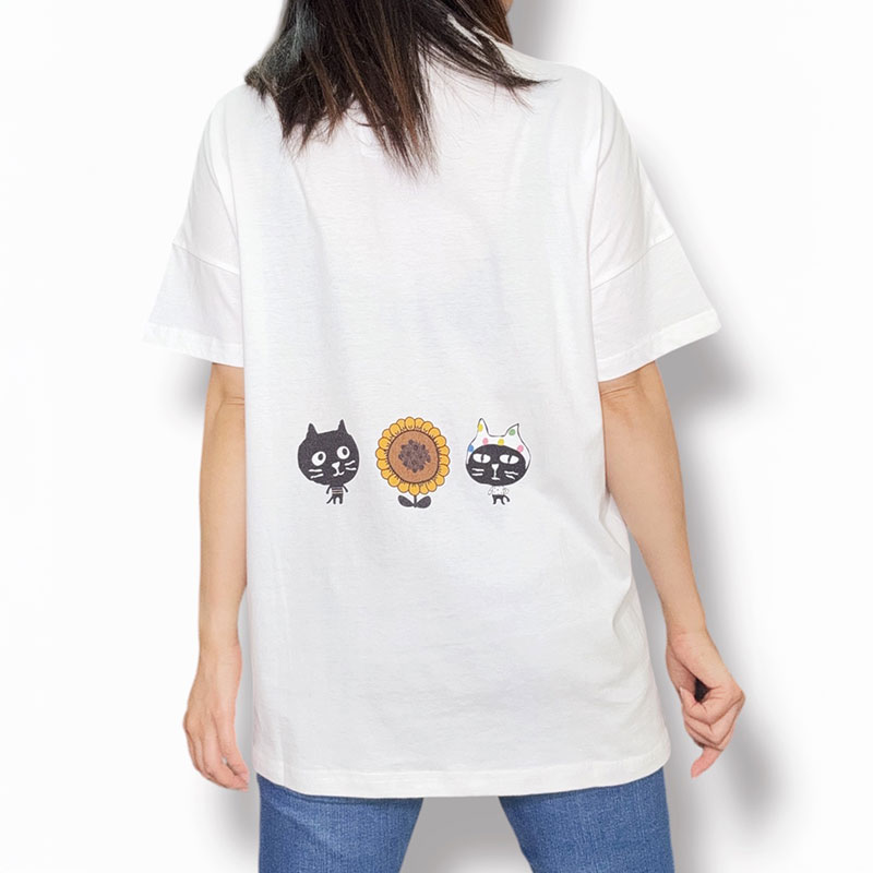 Me&YoヒマワリモックネックTシャツ