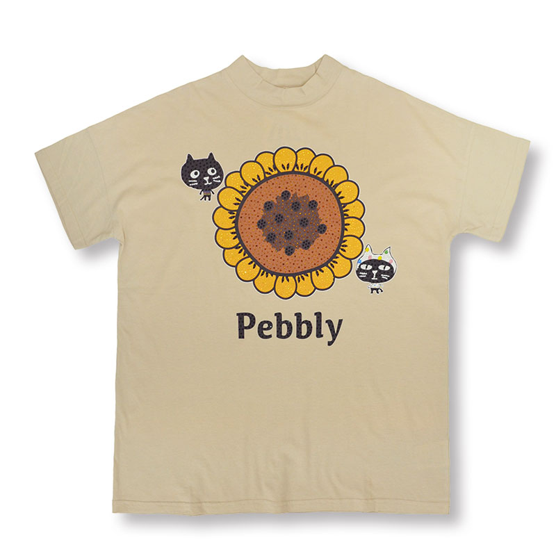 Me&YoヒマワリモックネックTシャツ