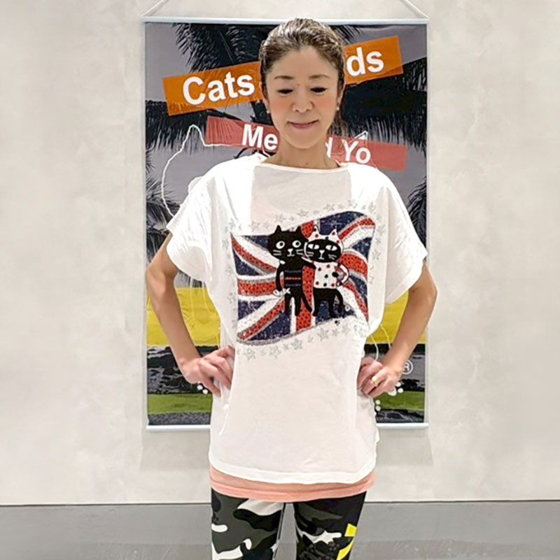 キャッツフレンズユニオンジャックスターTシャツ