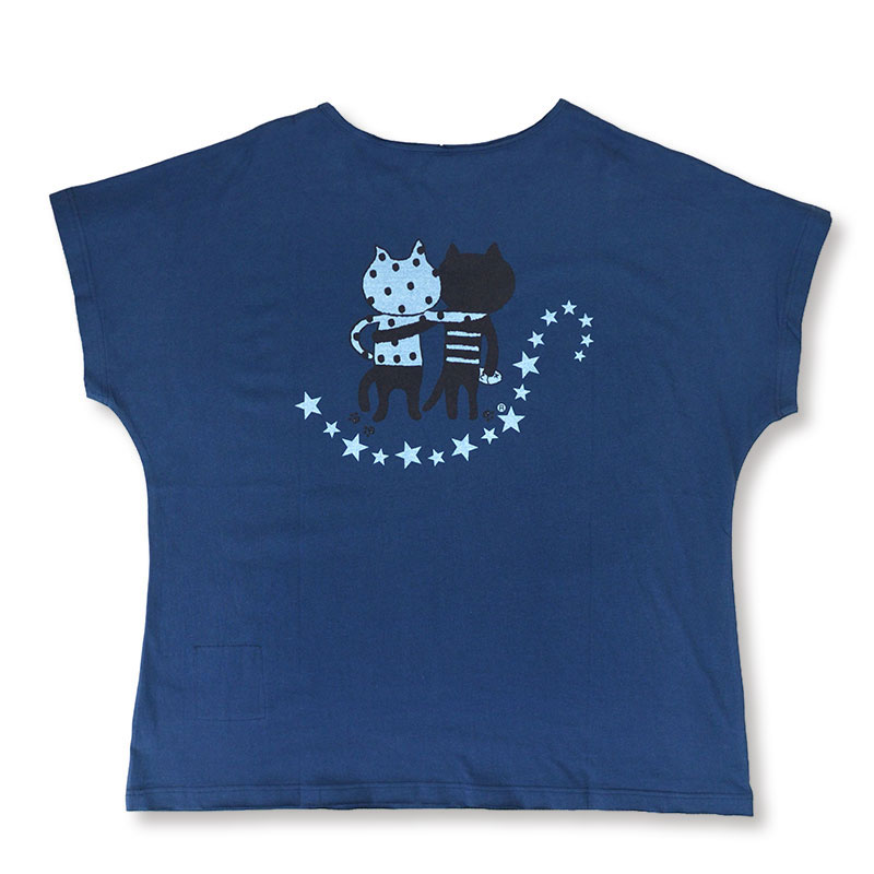 新作P2倍5月22日まで◇キャッツフレンズユニオンジャックスターTシャツ