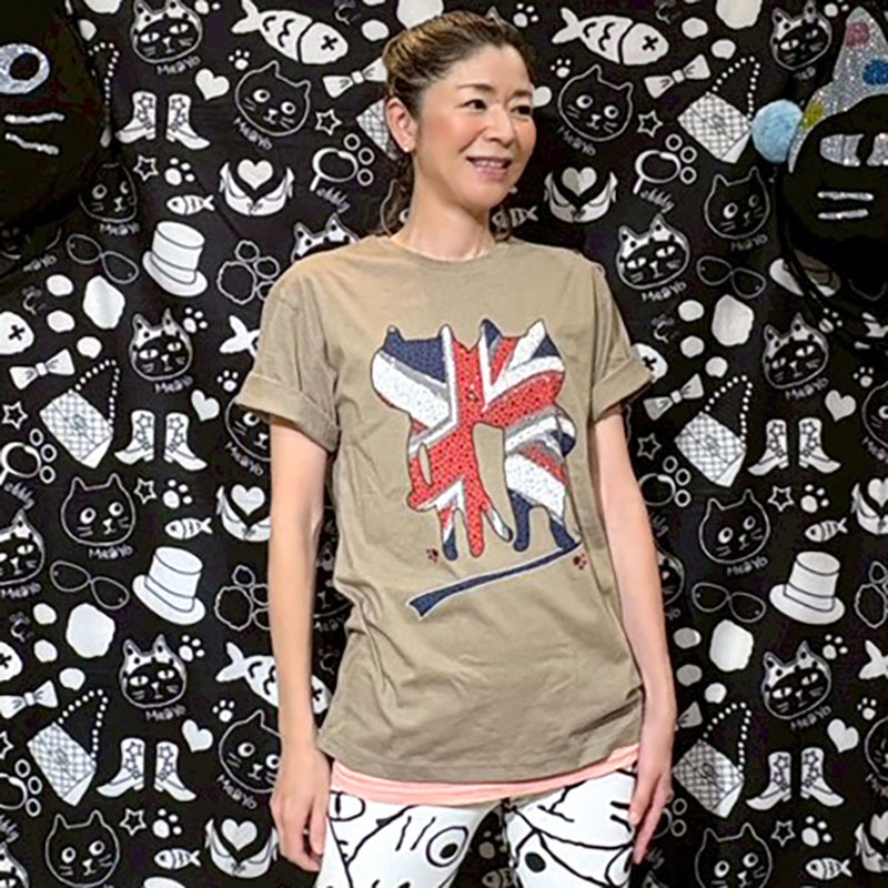 キャッツフレンズユニオンジャックTシャツ