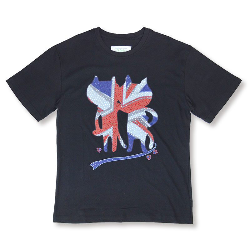 新作P2倍5月22日まで◇キャッツフレンズユニオンジャックTシャツ