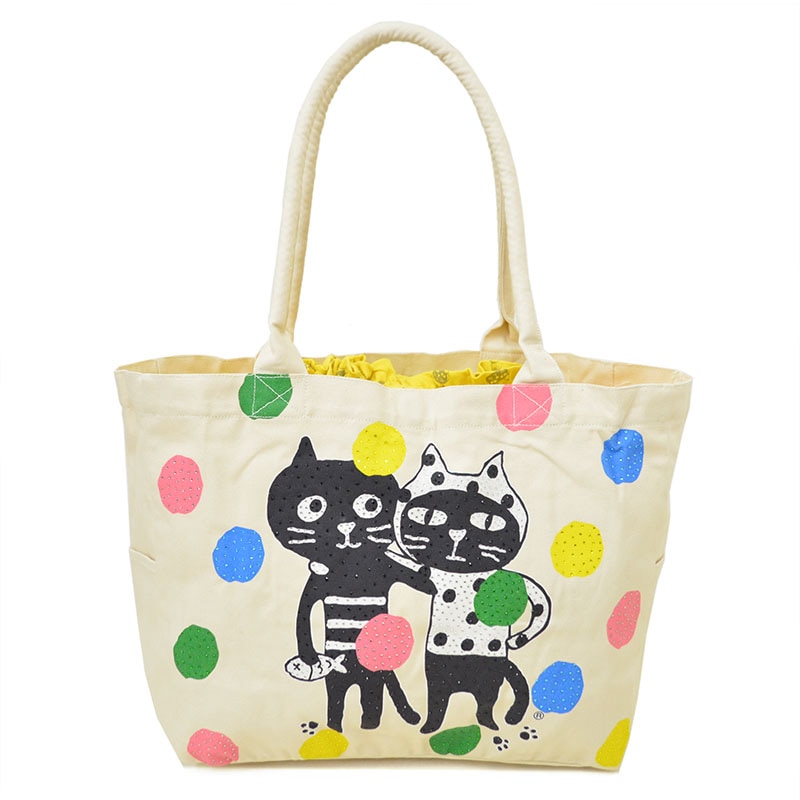 キャッツフレンズカラフルドットLバッグ