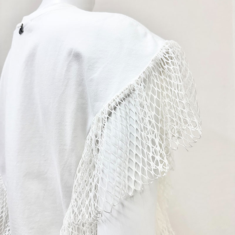 【インポート】[DIXIE]メッシュフリルTシャツ