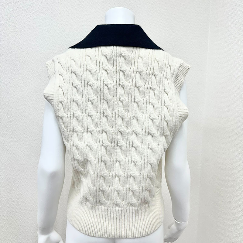 【インポート】[MECHELLE]ポケットニットベスト