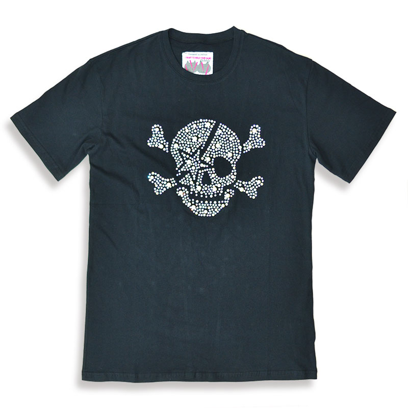 3DパールスカルTシャツ