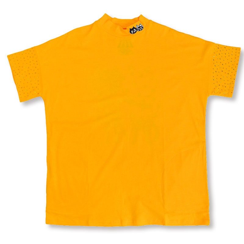 Me&YoエンブロイダリーモックネックTシャツ