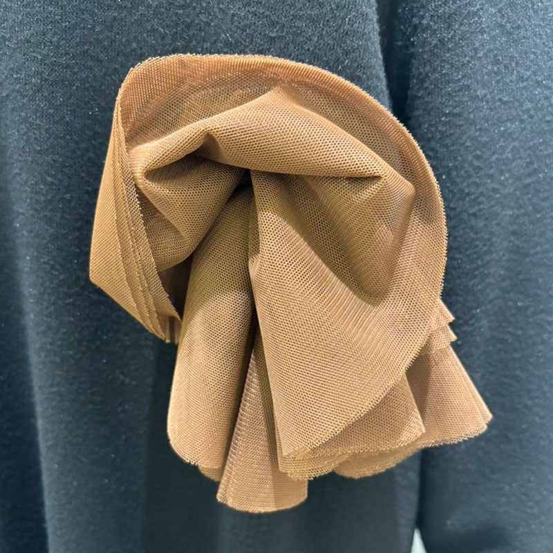 【インポート】 フラワーパフスリーブワンピ