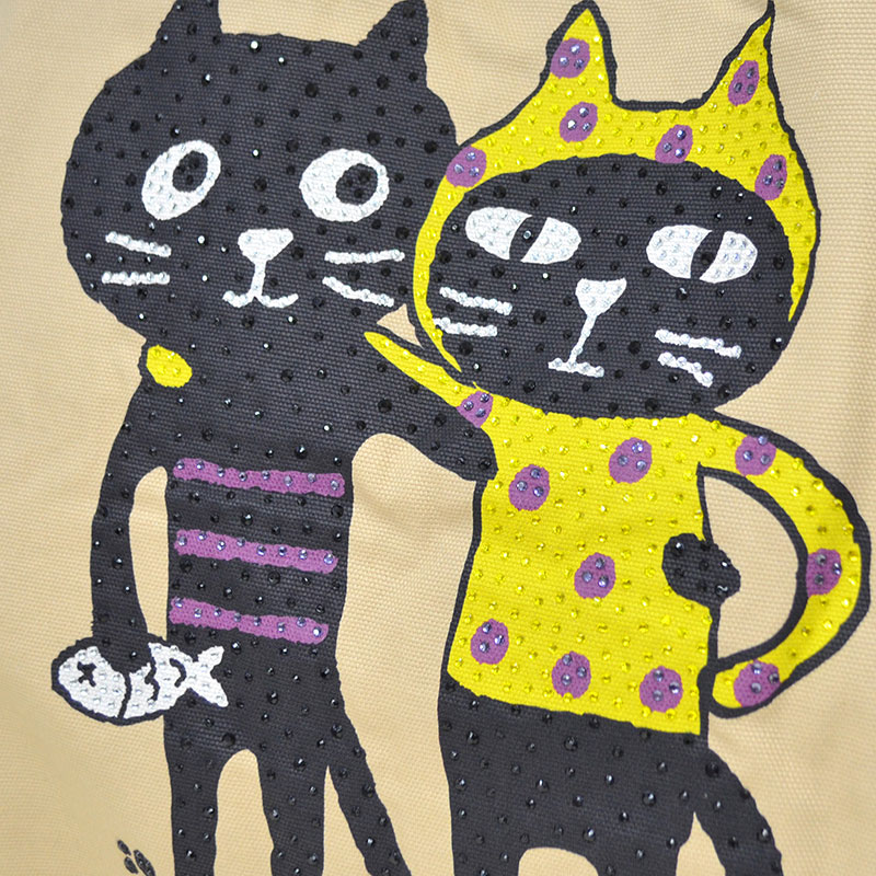 カラフルキャッツフレンズXLバッグ