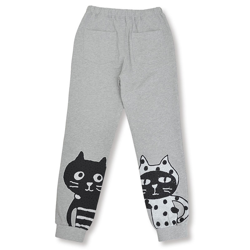 キャッツフェイスバックスウェットパンツ
