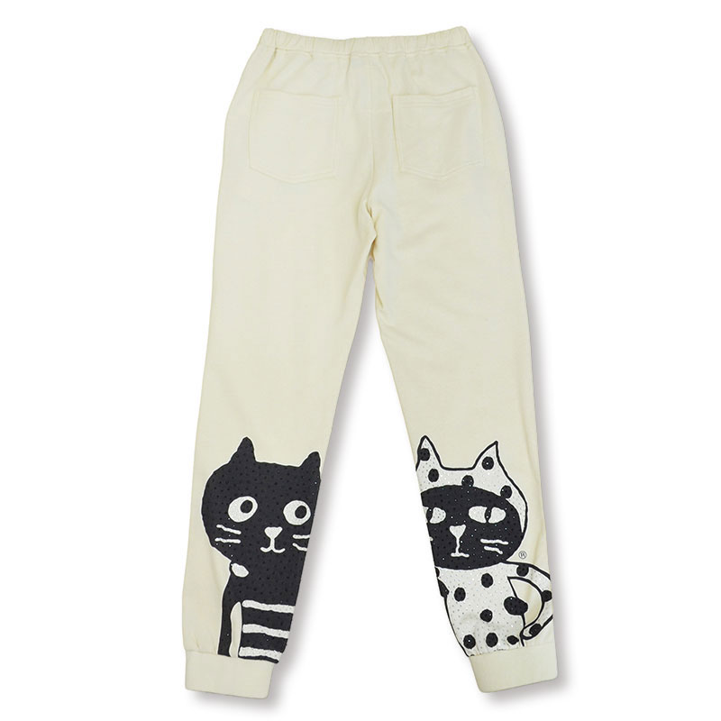 キャッツフェイスバックスウェットパンツ