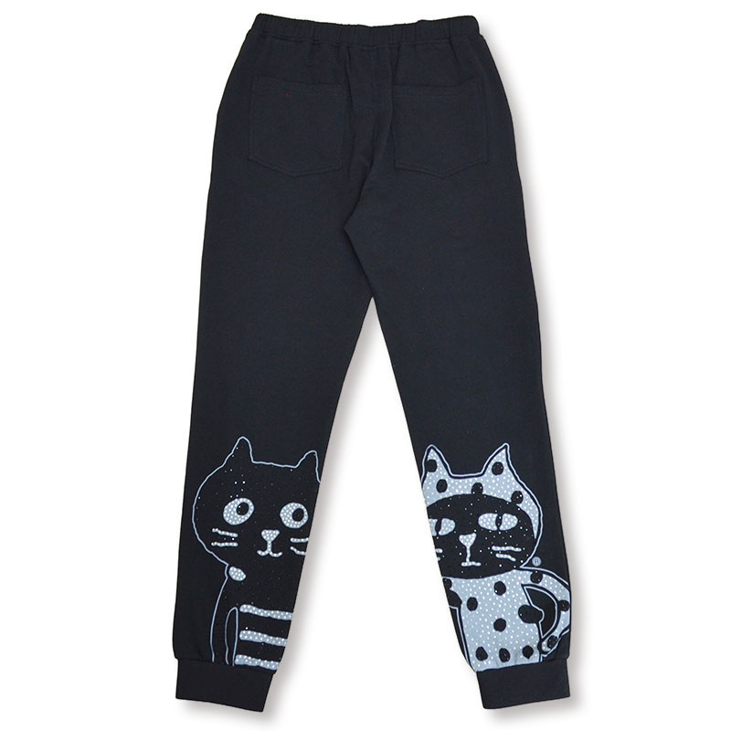 キャッツフェイスバックスウェットパンツ