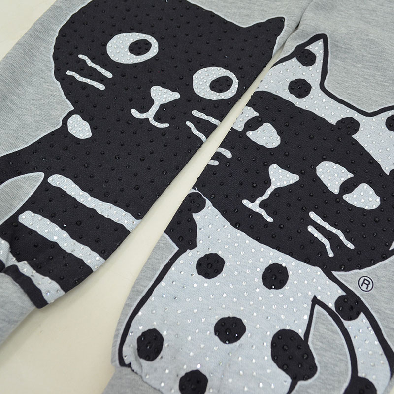 キャッツフェイスバックスウェットパンツ