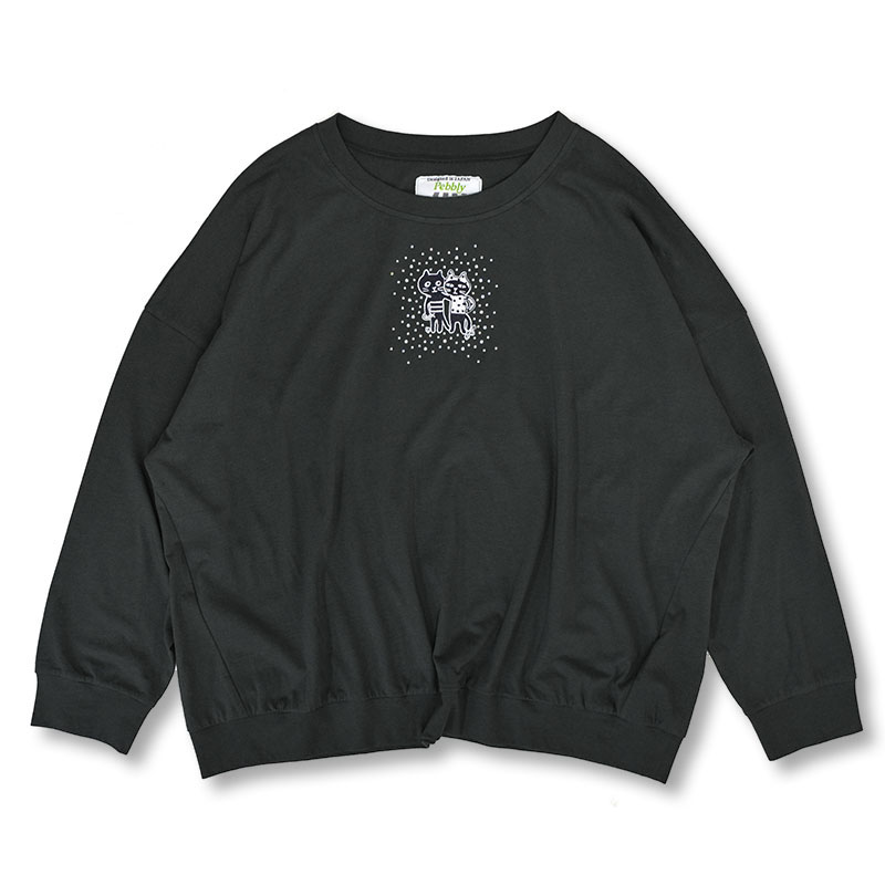 キャッツフレンズエンブロイダリーロングTシャツ