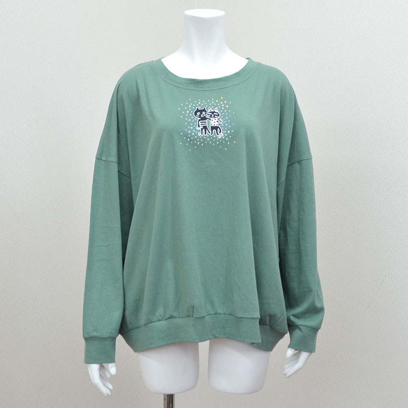 キャッツフレンズエンブロイダリーロングTシャツ