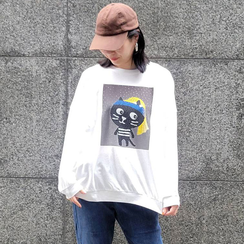 MeパールYoスクリームロングTシャツ