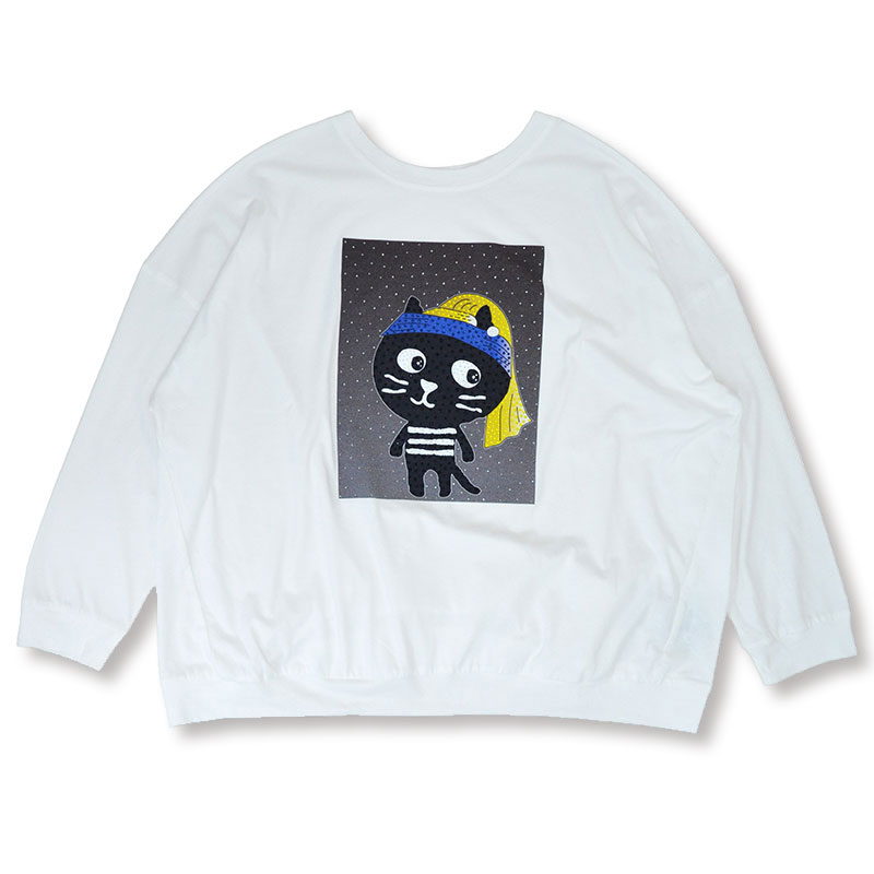 新作P2倍9月21日まで◇MeパールYoスクリームロングTシャツ | トップス