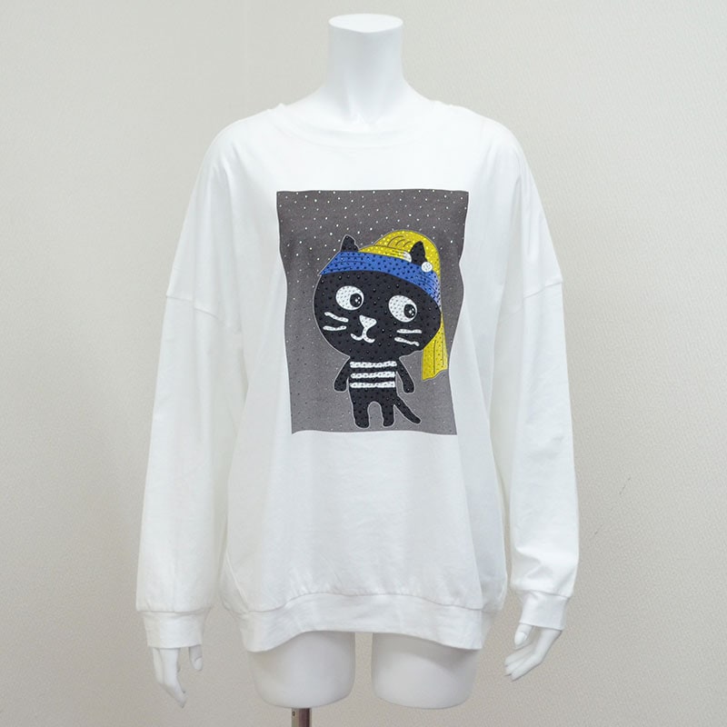 新作P2倍9月21日まで◇MeパールYoスクリームロングTシャツ | トップス