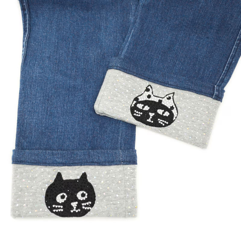 Me&Yoロールアップデニムパギンス