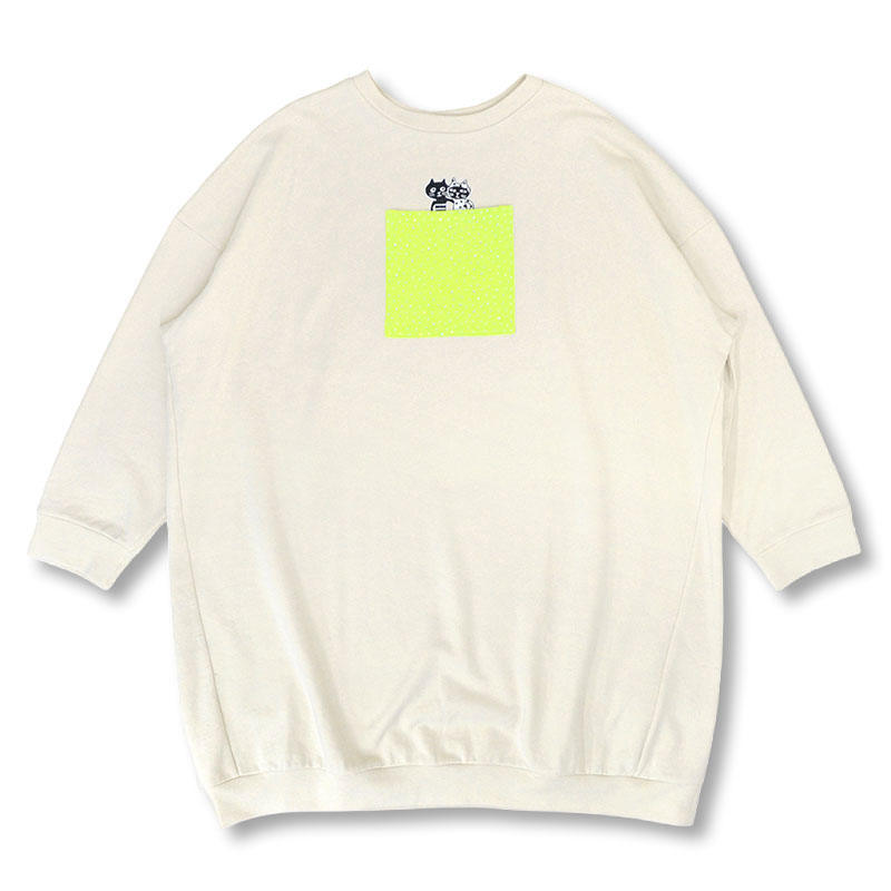 キャッツフレンズエンブロイダリースウェットワンピース