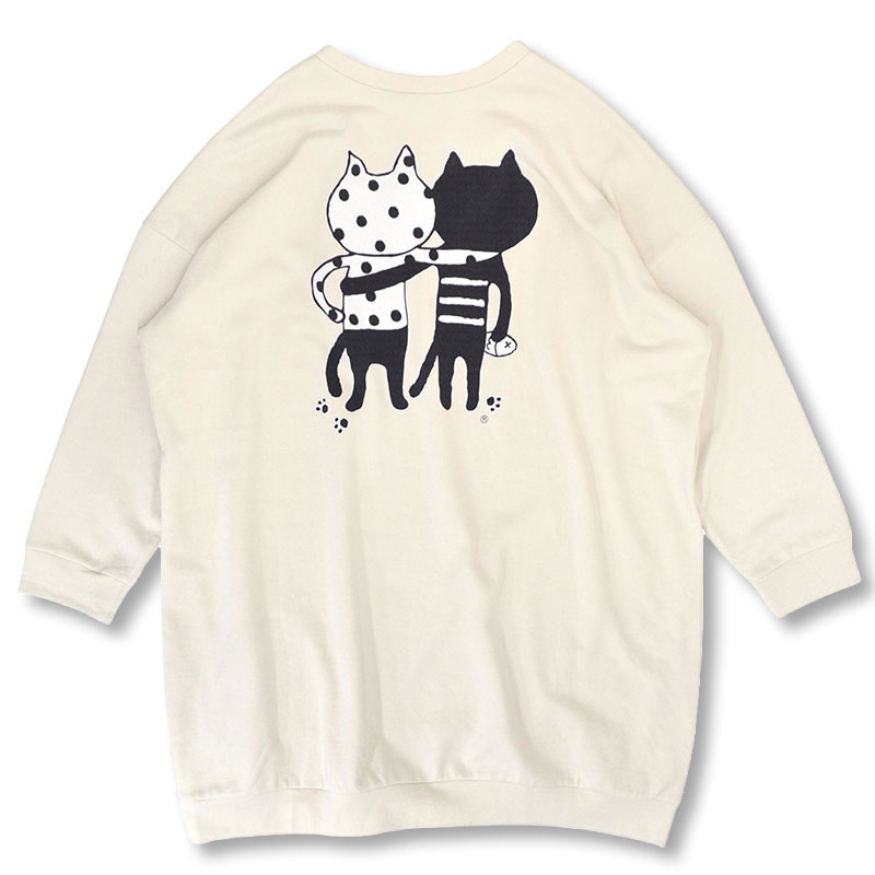 キャッツフレンズエンブロイダリースウェットワンピース