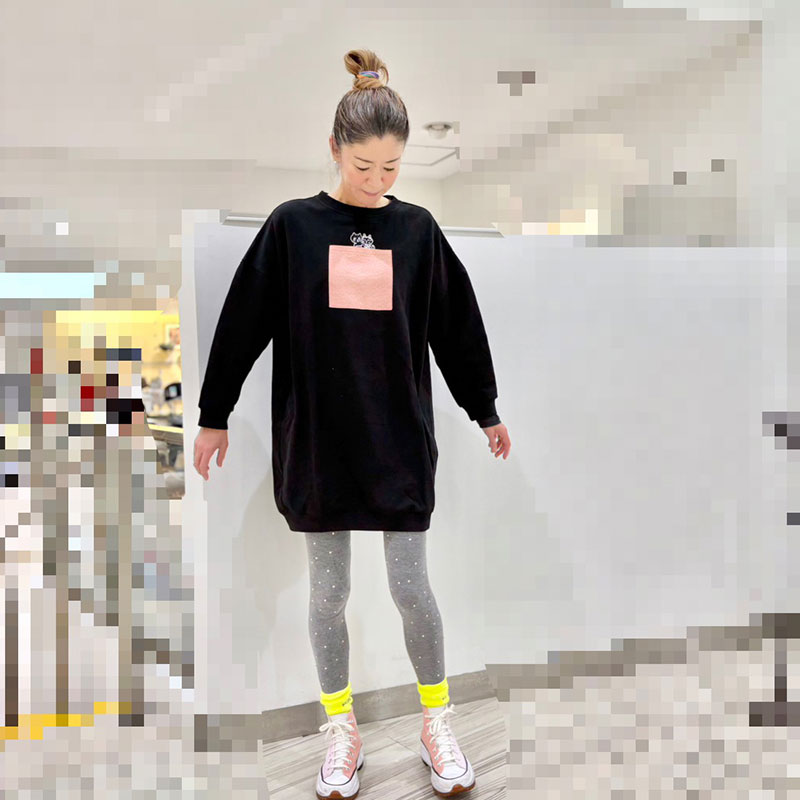 キャッツフレンズエンブロイダリースウェットワンピース