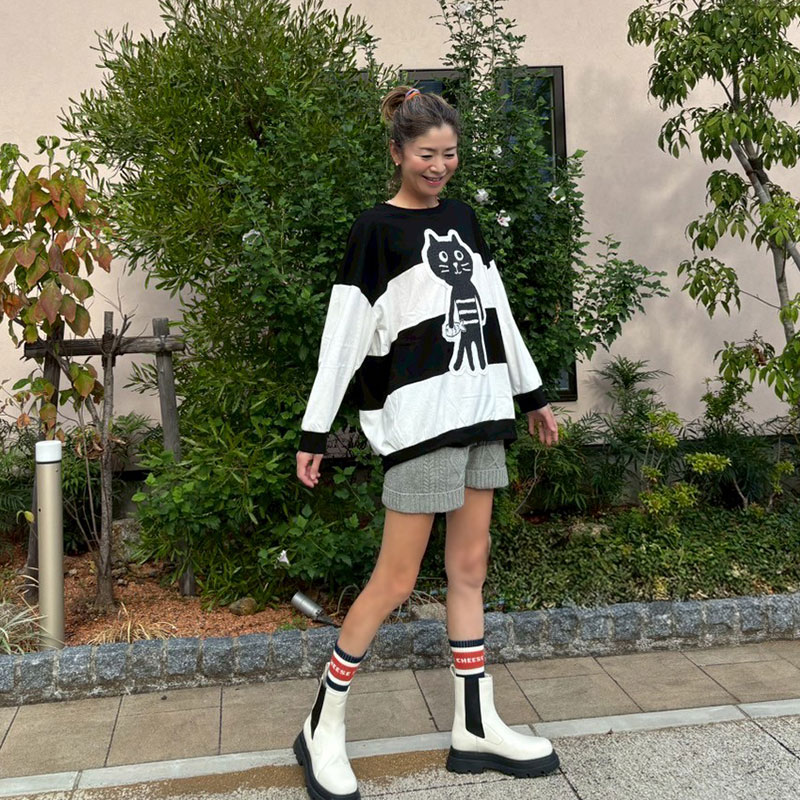 Me&YoボディフィッシュロングTシャツ