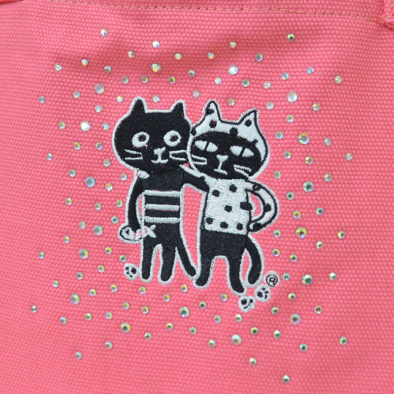 キャッツフレンズエンブロイダリーLバッグ
