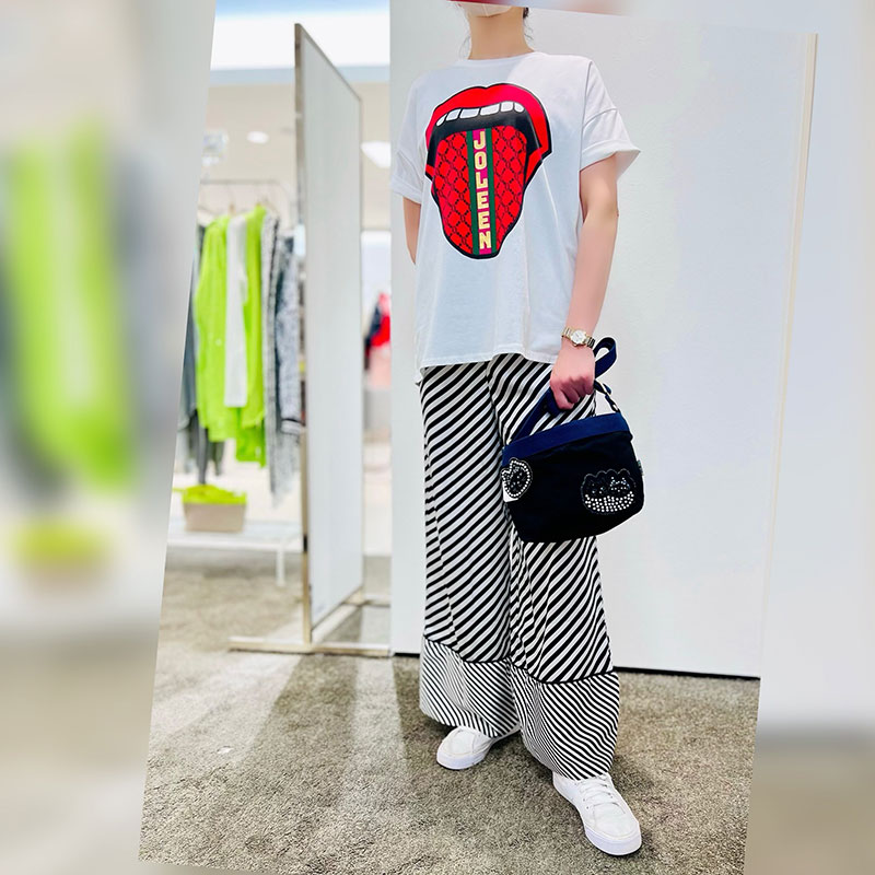 インポート】ストライプ柄ワイドパンツ | インポート | Pebbly公式通販  