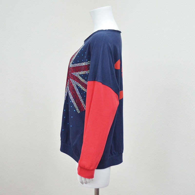 ユニオンジャックシフトロングTシャツ | トップス,長袖 | Pebbly