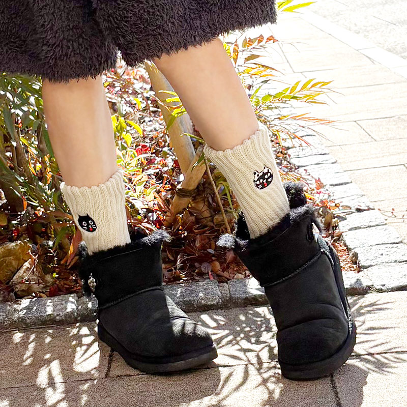 Me&Yoキスウォームソックス