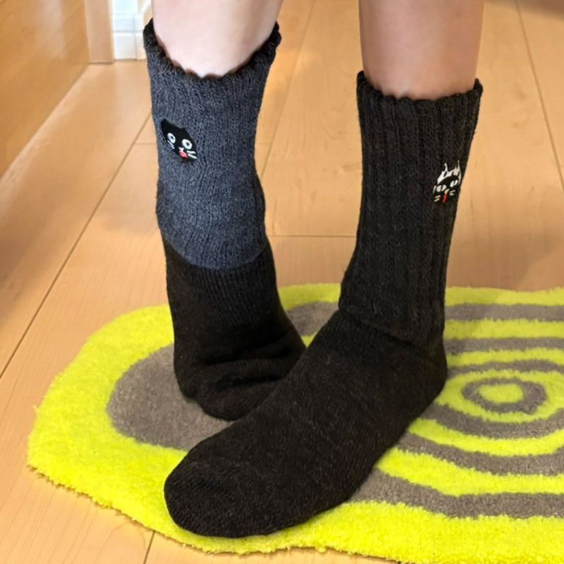 Me&Yoキスウォームソックス