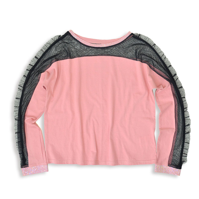トゥインクルレースロングTシャツ | トップス,長袖 | Pebbly公式