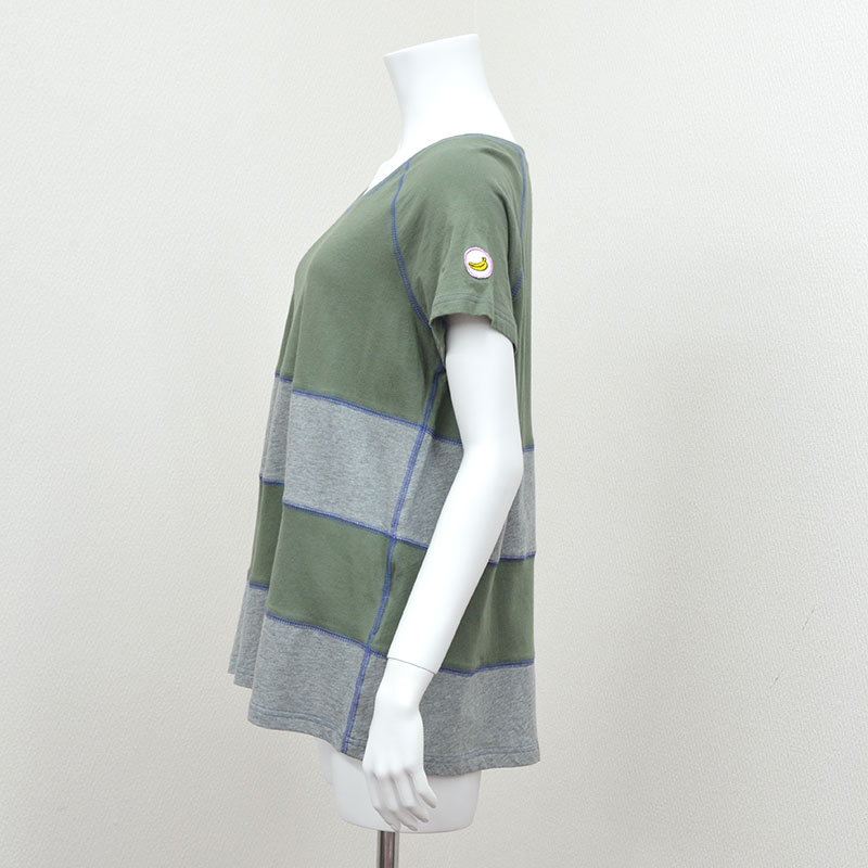 【BANANA Tees】Grape GREEN/GRAY