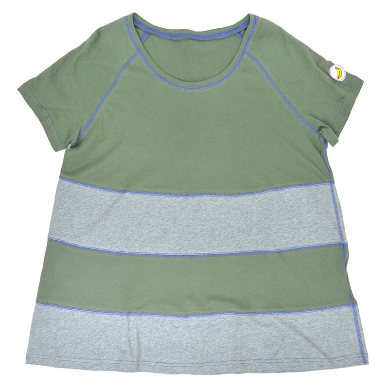 【BANANA Tees】Grape GREEN/GRAY