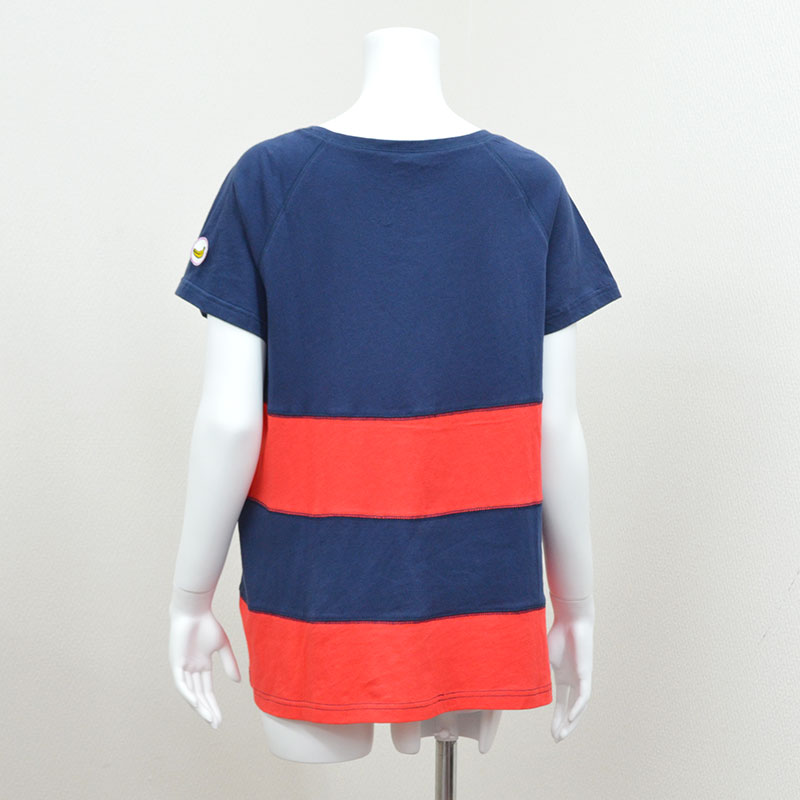 【BANANA Tees】Grape NAVY/RED