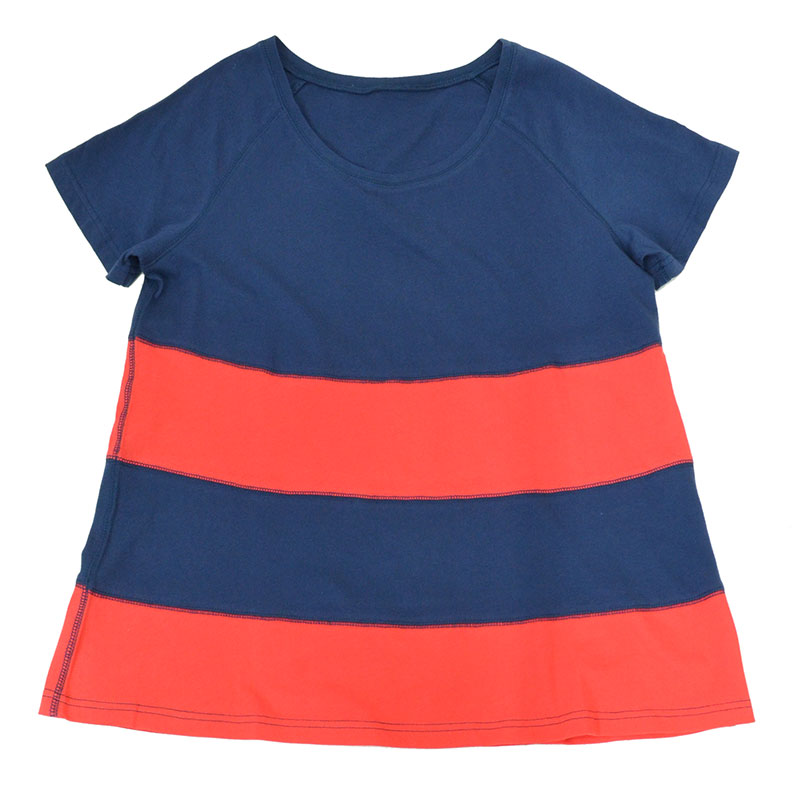 【BANANA Tees】Grape NAVY/RED