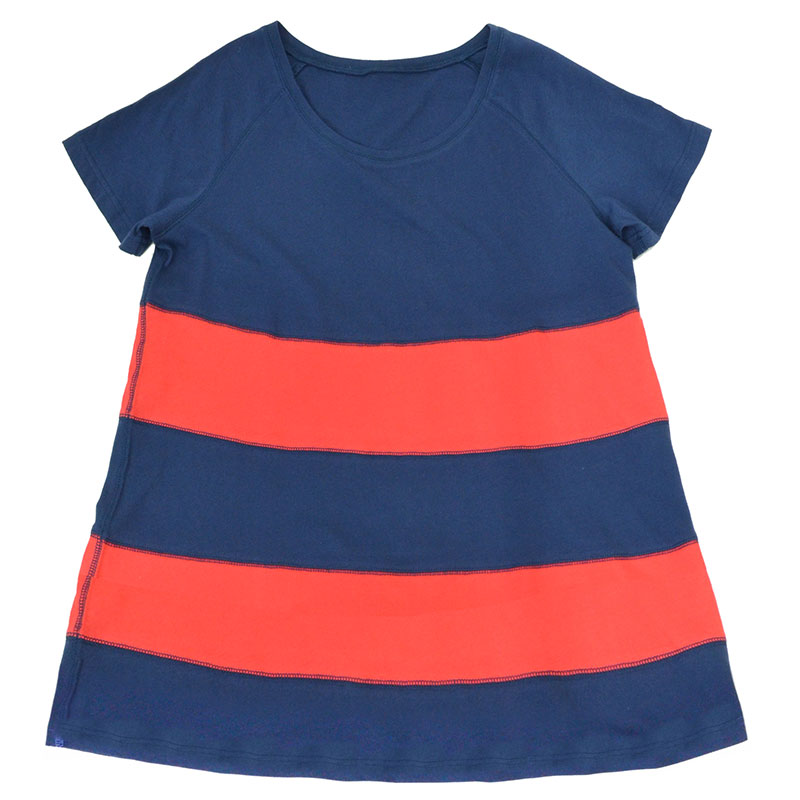 【BANANA Tees】Grape NAVY/RED