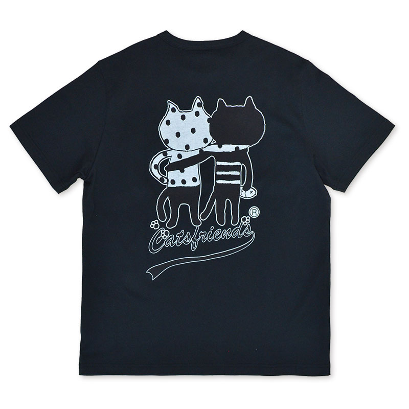 キャッツフレンズポケット刺繍Tシャツ