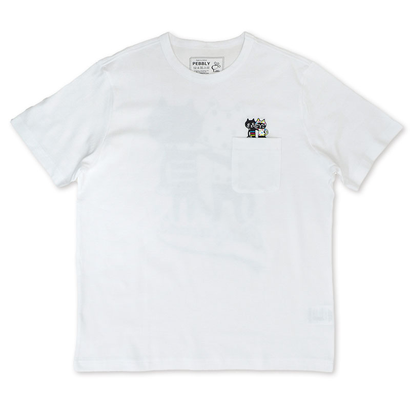 キャッツフレンズポケット刺繍Tシャツ