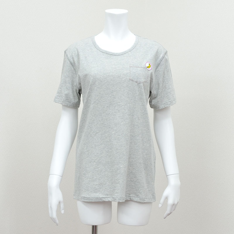 【BANANA Tees】Apple Pocket GRAY