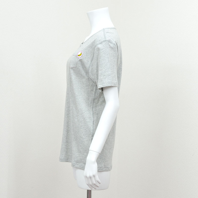 【BANANA Tees】Apple Pocket GRAY