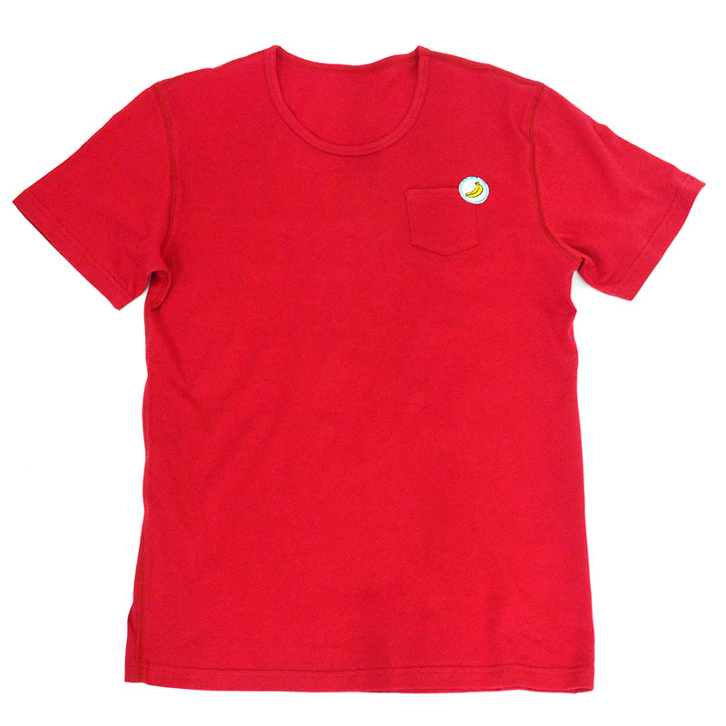 【BANANA Tees】Apple Pocket RED